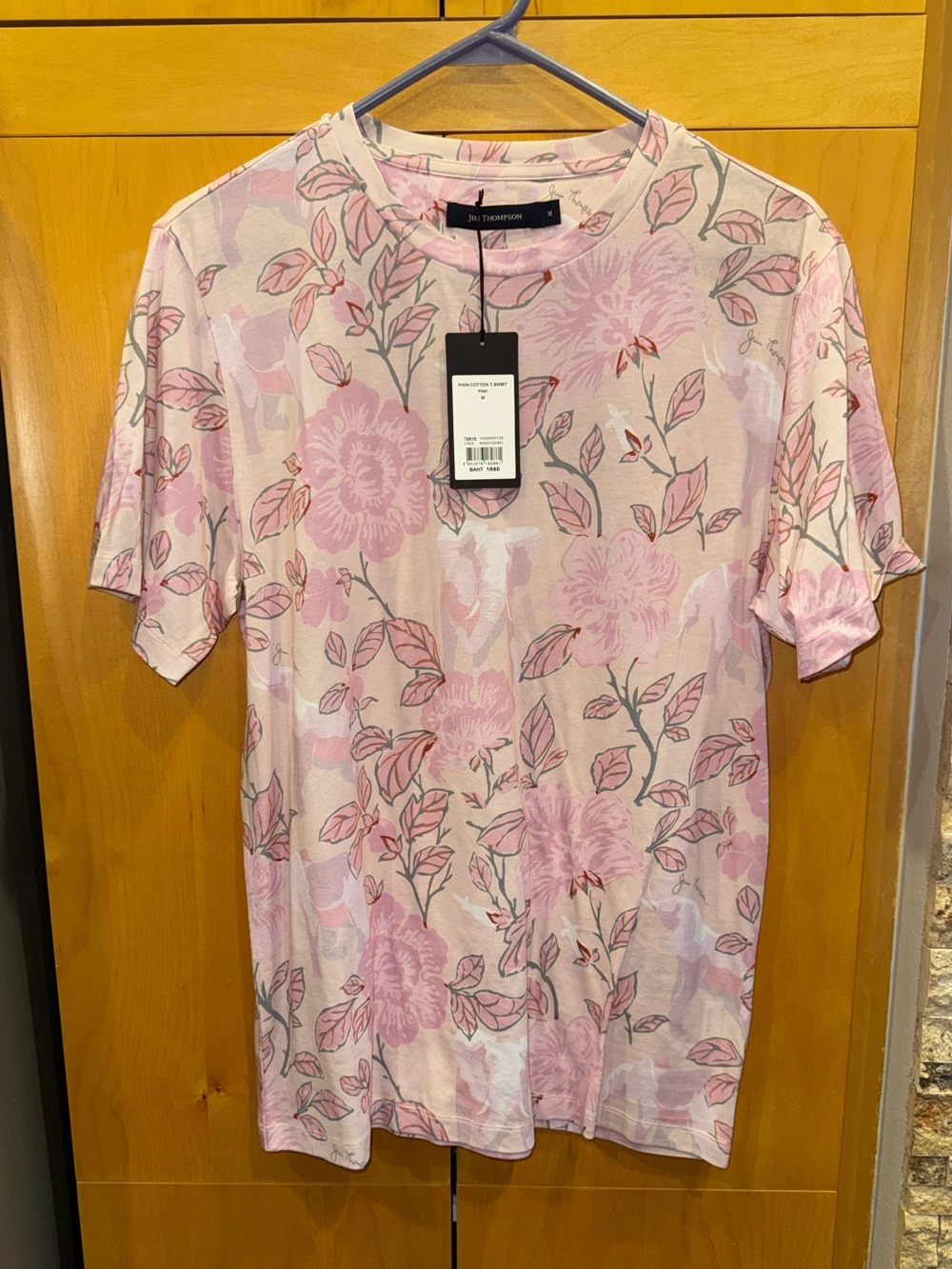 Jim Thompson Pink Leaves Tee-Shirt